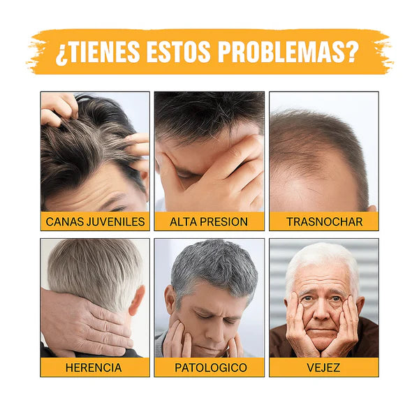 Oscurece tu cabello, barba y cejas de forma 100% natural - 2 unidades