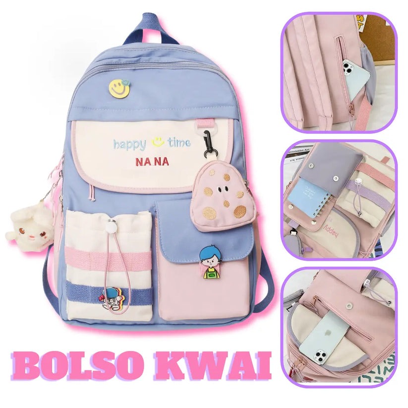 MOCHILA KAWAI: DISEÑO DIVERTIDO Y FUNCIONAL PARA TUS VIAJES✨