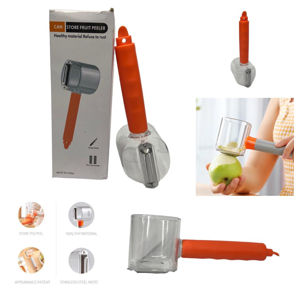 ¡Pela, ralla y recoge sin ensuciar! El pelador 3 en 1 que transforma tu cocina.