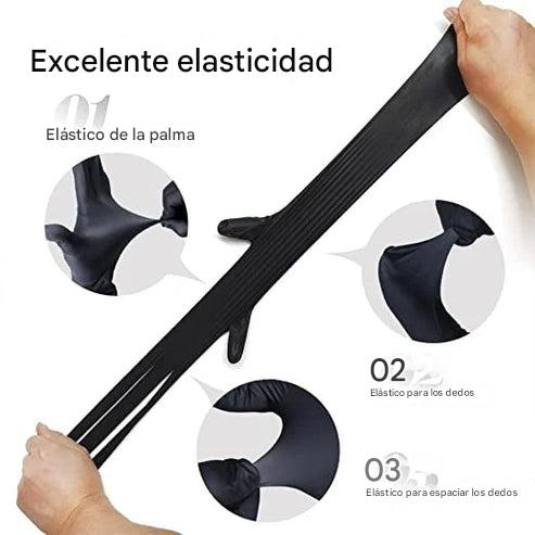 100 Guantes desechables de nitrilo, antideslizantes y resistentes a los arañazos.