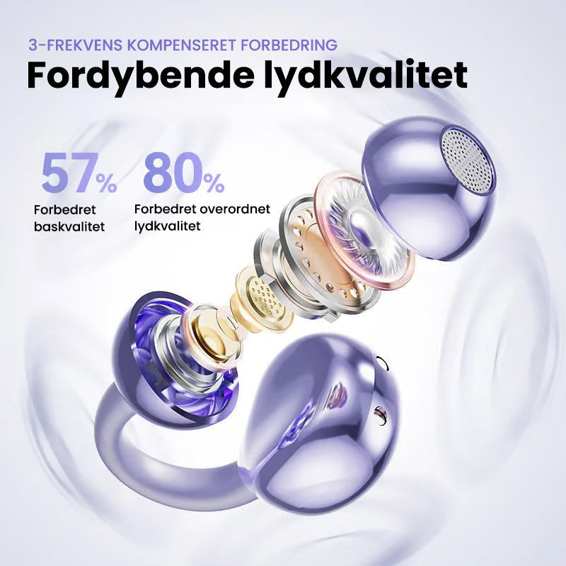 Auriculares Bluetooth con traducción de IA y auriculares abiertos