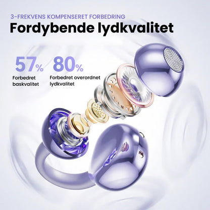 Auriculares Bluetooth con traducción de IA y auriculares abiertos