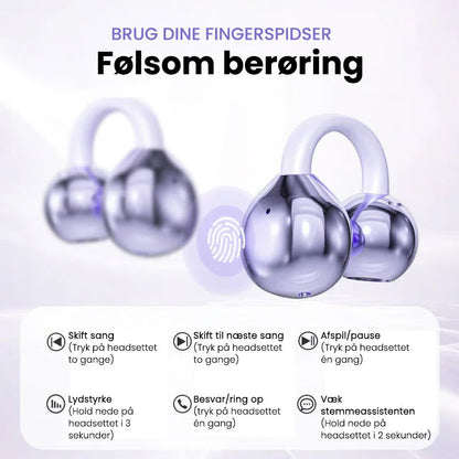 Auriculares Bluetooth con traducción de IA y auriculares abiertos