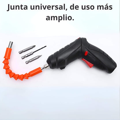 MINI MALETA CON TALADRO - Juego de destornilladores eléctricos con batería recargable