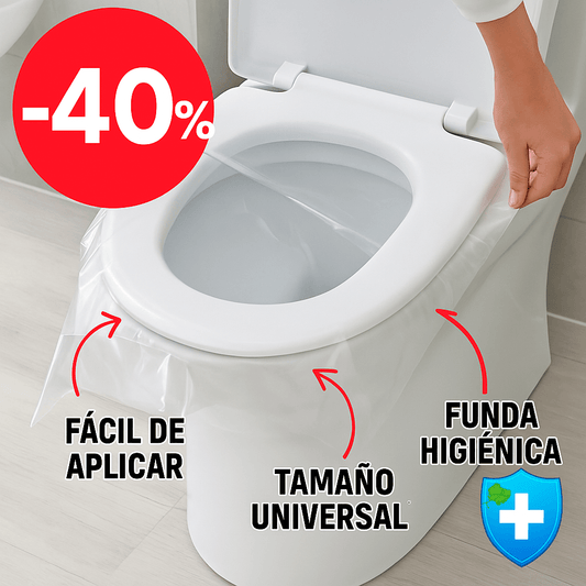 FUNDA BIODEGRADABLE DE UN SOLO USO PARA INODORO (50 UNIDADES) 🚽