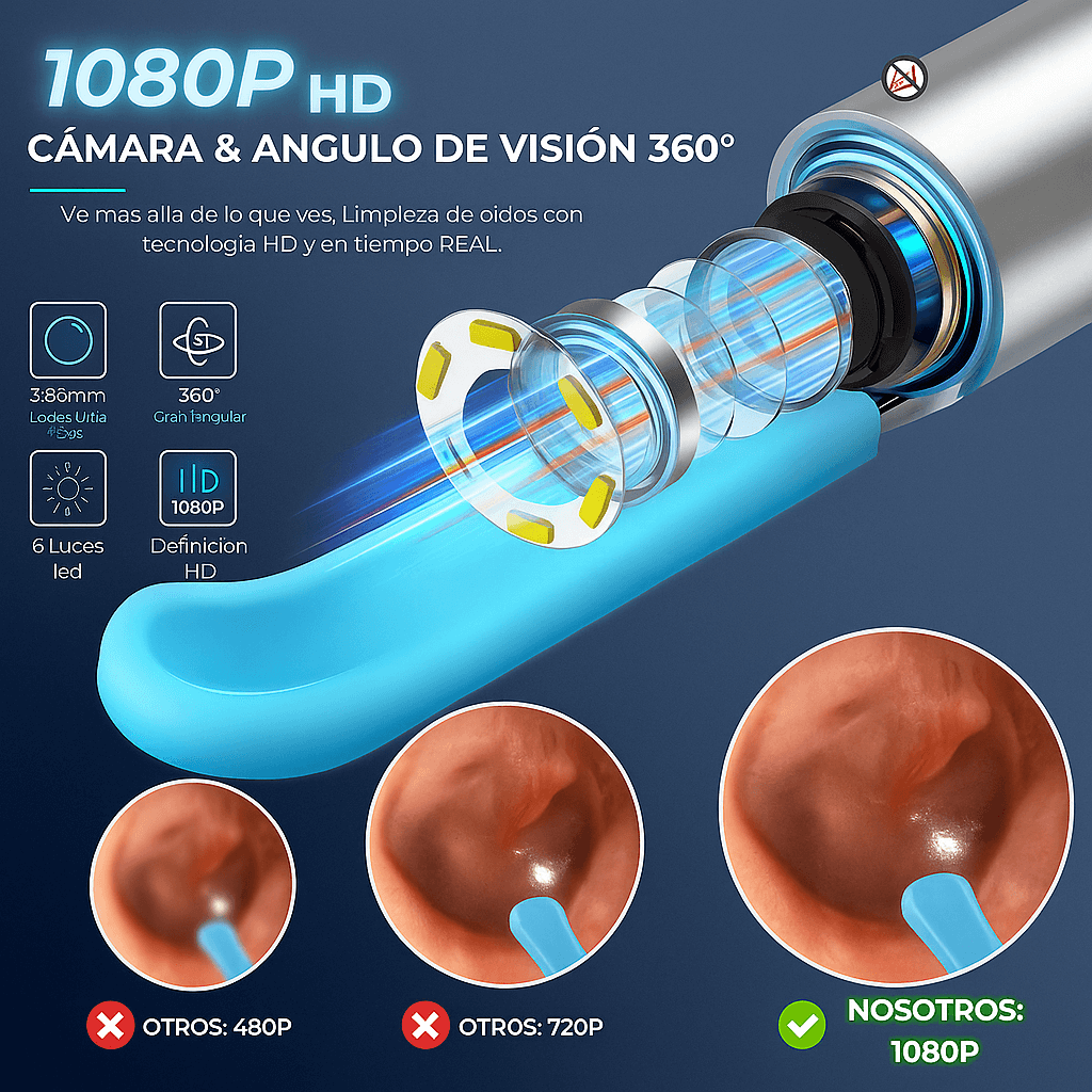 EarView™ | Elimina la cera de tus oídos con precisión profesional desde tu celular 📱👂