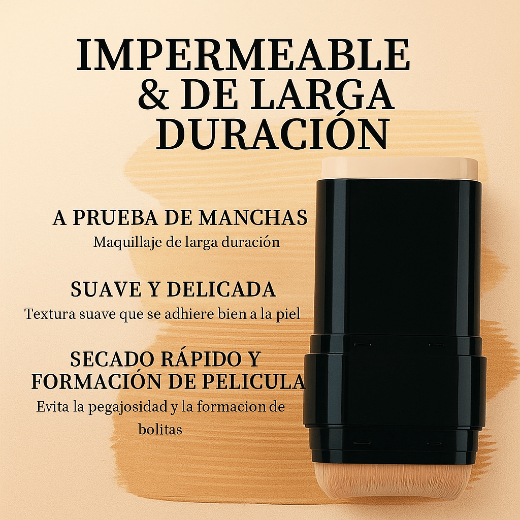 Base en Barra 2 en 1 con Brocha O’Cheal – Maquillaje Perfecto en Segundos