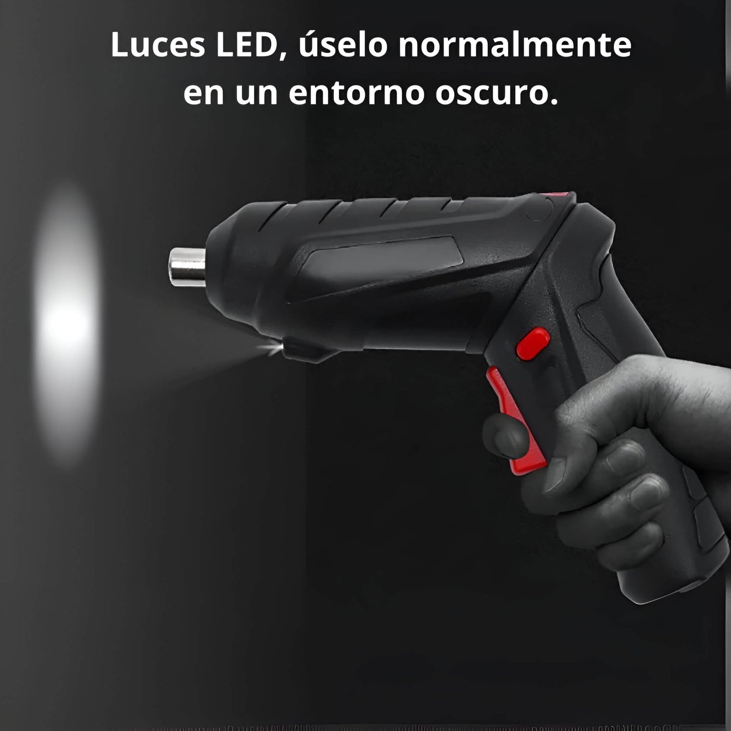 MINI MALETA CON TALADRO - Juego de destornilladores eléctricos con batería recargable