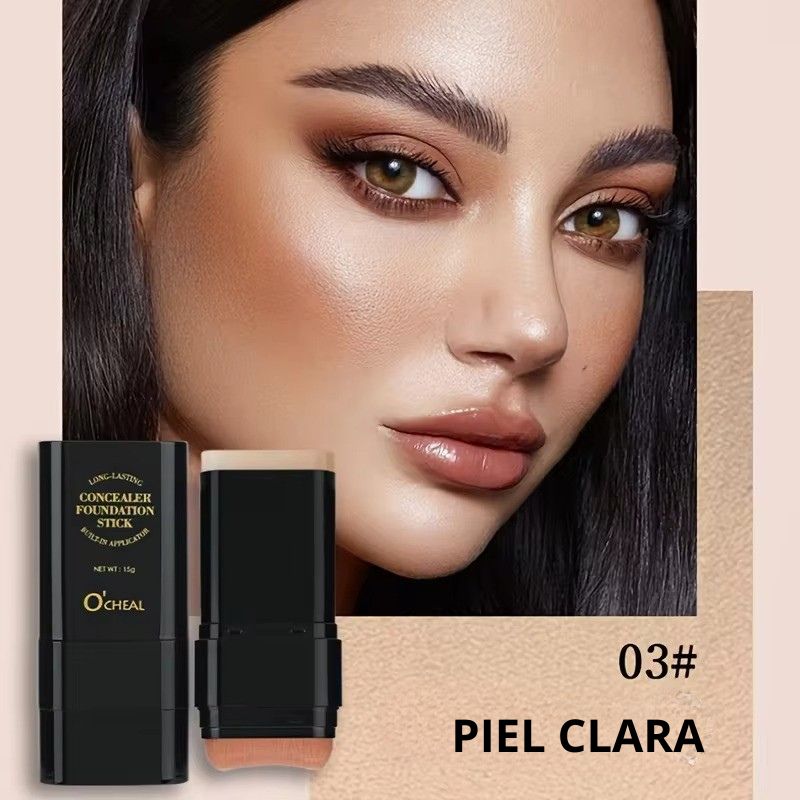 Base en Barra 2 en 1 con Brocha O’Cheal – Maquillaje Perfecto en Segundos