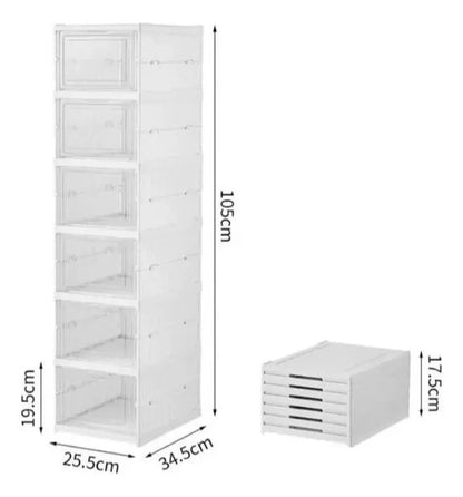 Organizador de Zapatos Plegable - 6 Niveles