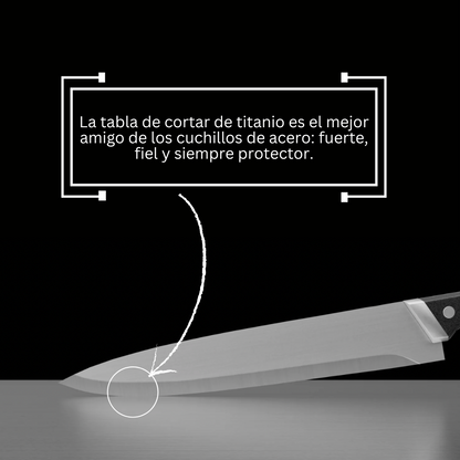 2 TABLA DE CORTAR TITANIO PURO + AFILADOR 🔪