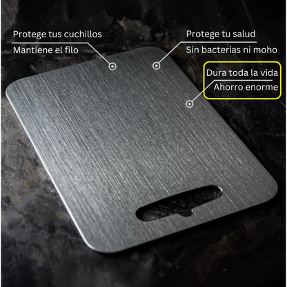 2 TABLA DE CORTAR TITANIO PURO + AFILADOR 🔪