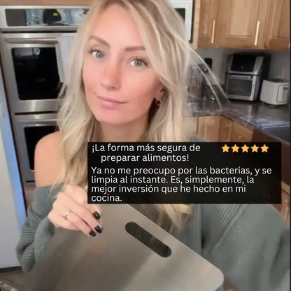 2 TABLA DE CORTAR TITANIO PURO + AFILADOR 🔪