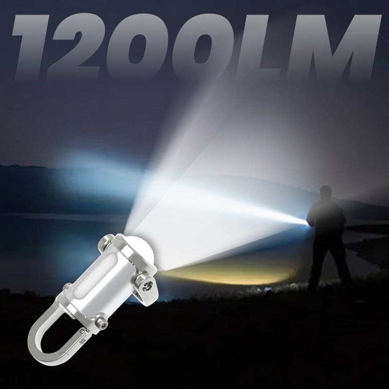 2X1 LINTERNA MINI LLAVERO SUPERBRILLANTE DE 1200 LM, RESISTENTE AL AGUA 🔦