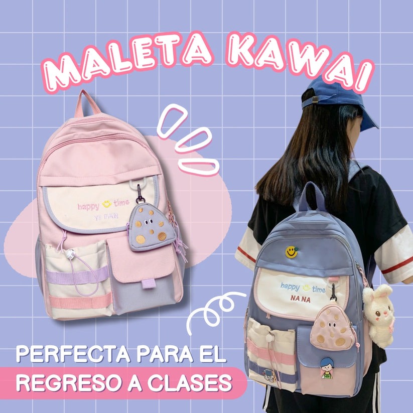 MOCHILA KAWAI: DISEÑO DIVERTIDO Y FUNCIONAL PARA TUS VIAJES✨